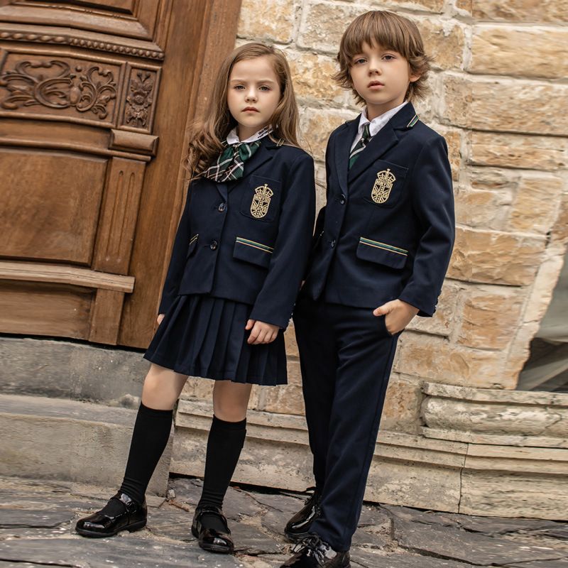 Fábrica de calças de terno britânico infantil