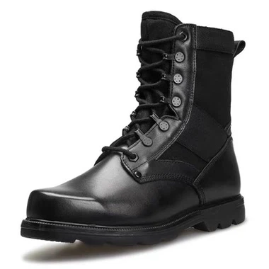 Botas de segurança masculinas de combate a incêndios botas militares táticas respiráveis ultraleves