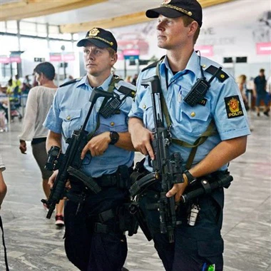 Uniforme de guarda de segurança policial de treinamento multicam da Noruega